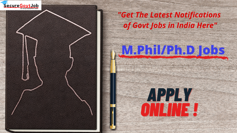 MPhil/Phd Jobs 2022